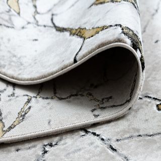 Dywan GLOSS nowoczesny 529A 53 Marmur kość słoniowa (10)