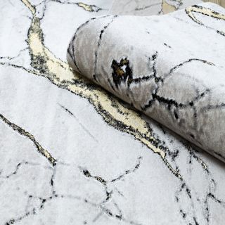 Dywan GLOSS nowoczesny 529A 53 Marmur kość słoniowa (11)