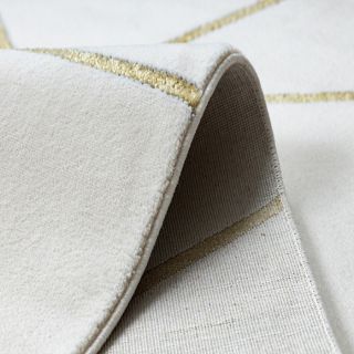 Dywan EMERALD ekskluzywny 1013 glamour, stylowy geometryczny krem / złoty (8)