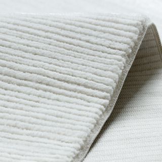 Dywan DUKE 51376 krem - Pasy, strukturalny, bardzo miękki, frędzle (10)