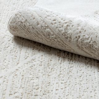 Dywan DUKE 51533 krem - Geometryczny, strukturalny, bardzo miękki, frędzle (7)