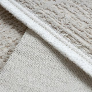 Dywan DUKE 51533 krem - Geometryczny, strukturalny, bardzo miękki, frędzle (9)