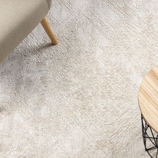 Dywan DUKE 51541 krem - Geometryczny, strukturalny, bardzo miękki, frędzle (4)